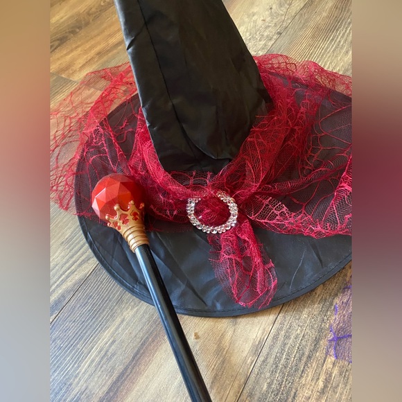 Set of TWO Witch Hats and Matching Wands - Picture 3 of 3